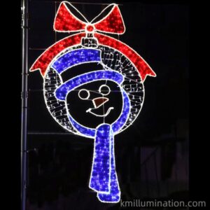new Santa clause pole mounted  light