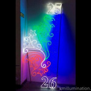 national day pole mounted light