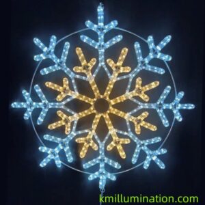 eight branch snowflake Christmas light