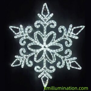 six branch snowflake Christmas light