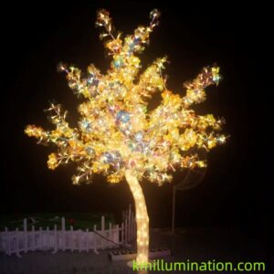 led tree light fiber crystal