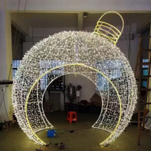 Outdoor Christmas ball display