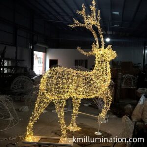 Outdoor IP65 LED reindeer display