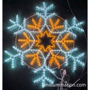 double colour snowflake light