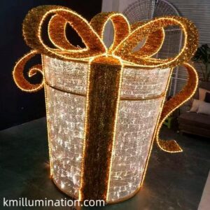 LED Gift box light display outdoor use
