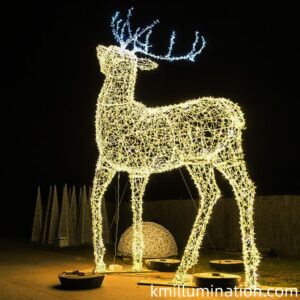 led raise reindeer commercial decoration