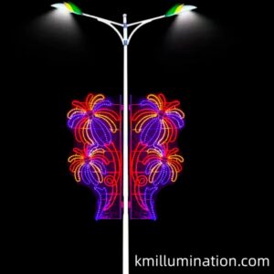 firework motif led light commercial decoration