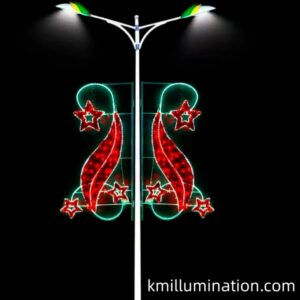 star shape ornament motif display