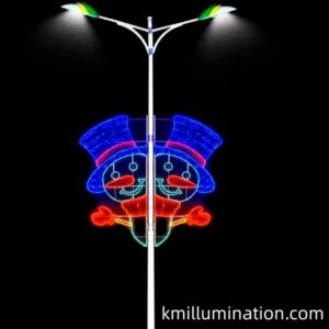 blue hat Christmas 2D motif light