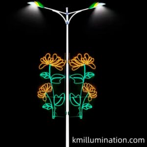 classic rope light motif for commercial decoration