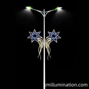 meteor star motif light