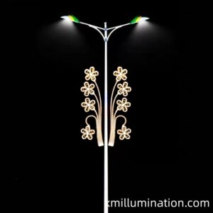 warm white flower pole display light