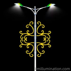 commercial ornament pole decor light