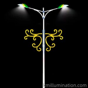 rope light decoration pole mounted
