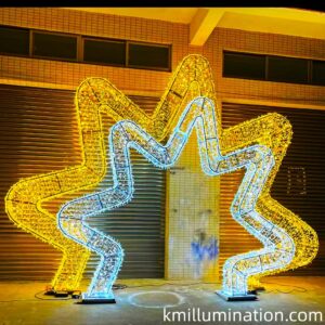 led star arch display figure