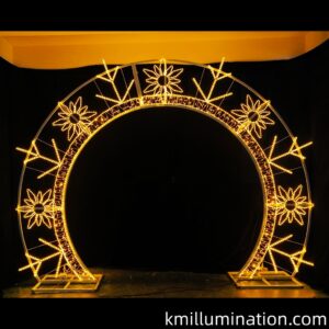 snowflake arch decorative light