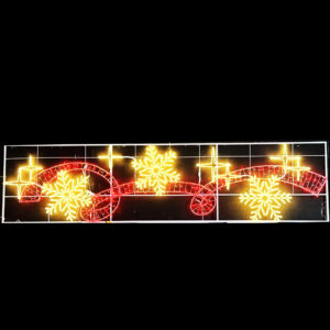 Star and snowflake street light decorative