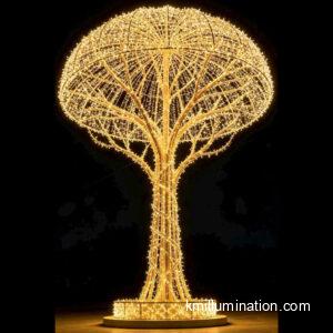 LED decoration 6M mushroom tree light