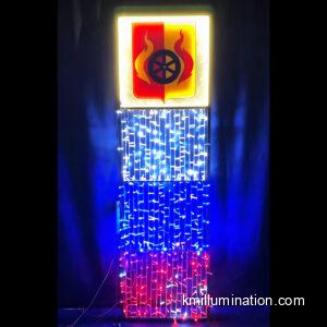 led logo post lamp motif light