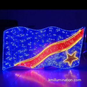 led flag display light